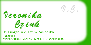 veronika czink business card